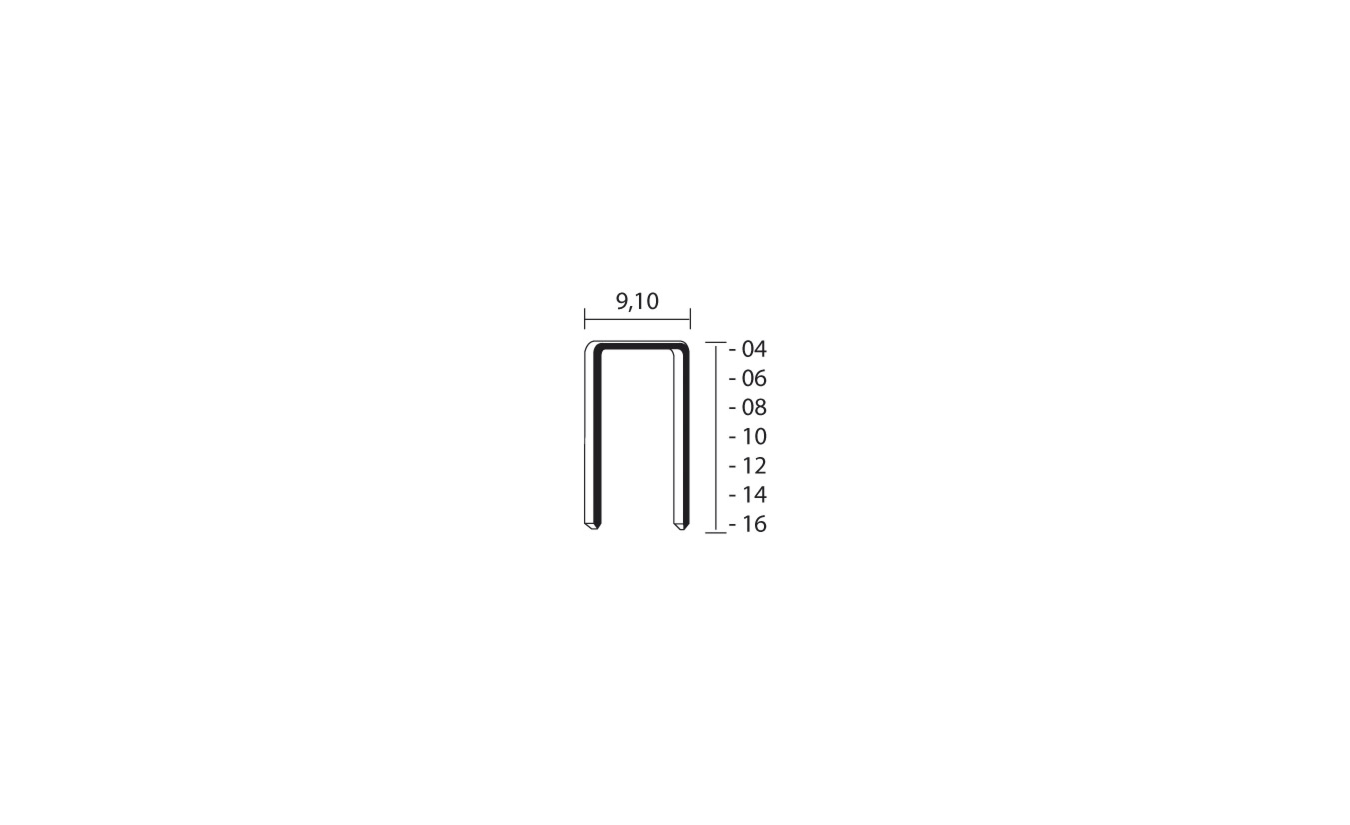 Union nieten V-08CN-S 8mm 12000 stuks