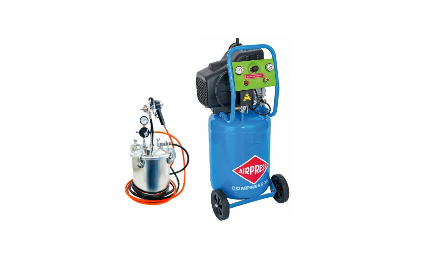 Airpress verfspuit compressor. Voor 17:30 besteld, morgen...