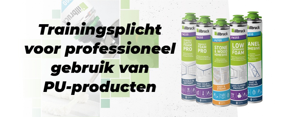 Trainingsplicht voor gebruik van PU producten